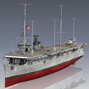 3D USS Wright  CC-2 Converted to The Command ship CVL-49 AVT-7