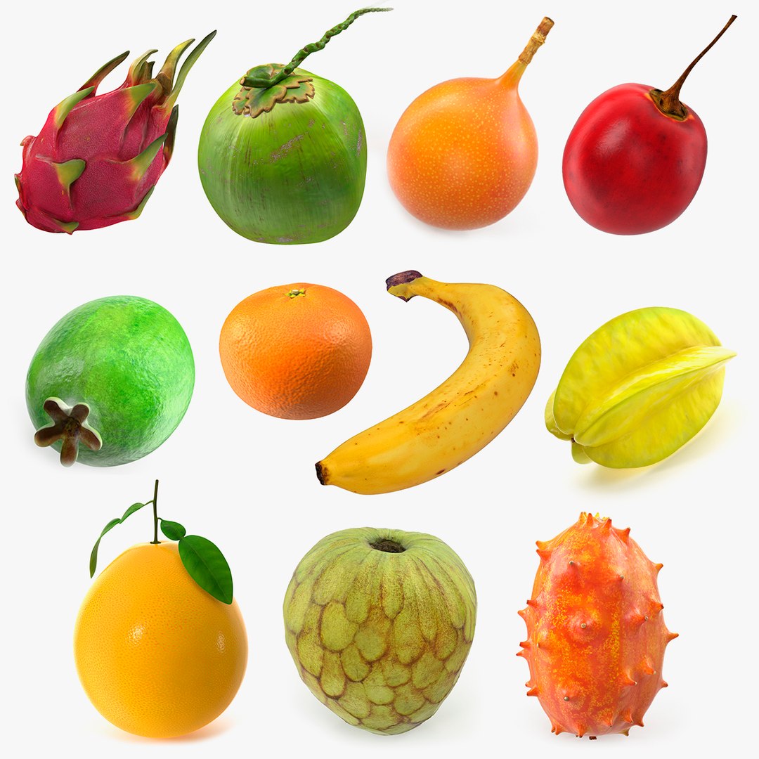 Exotic Fruits Collection 5 3D model preview
