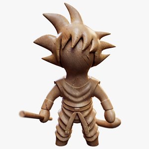 Wooden Boy Hair Spiky