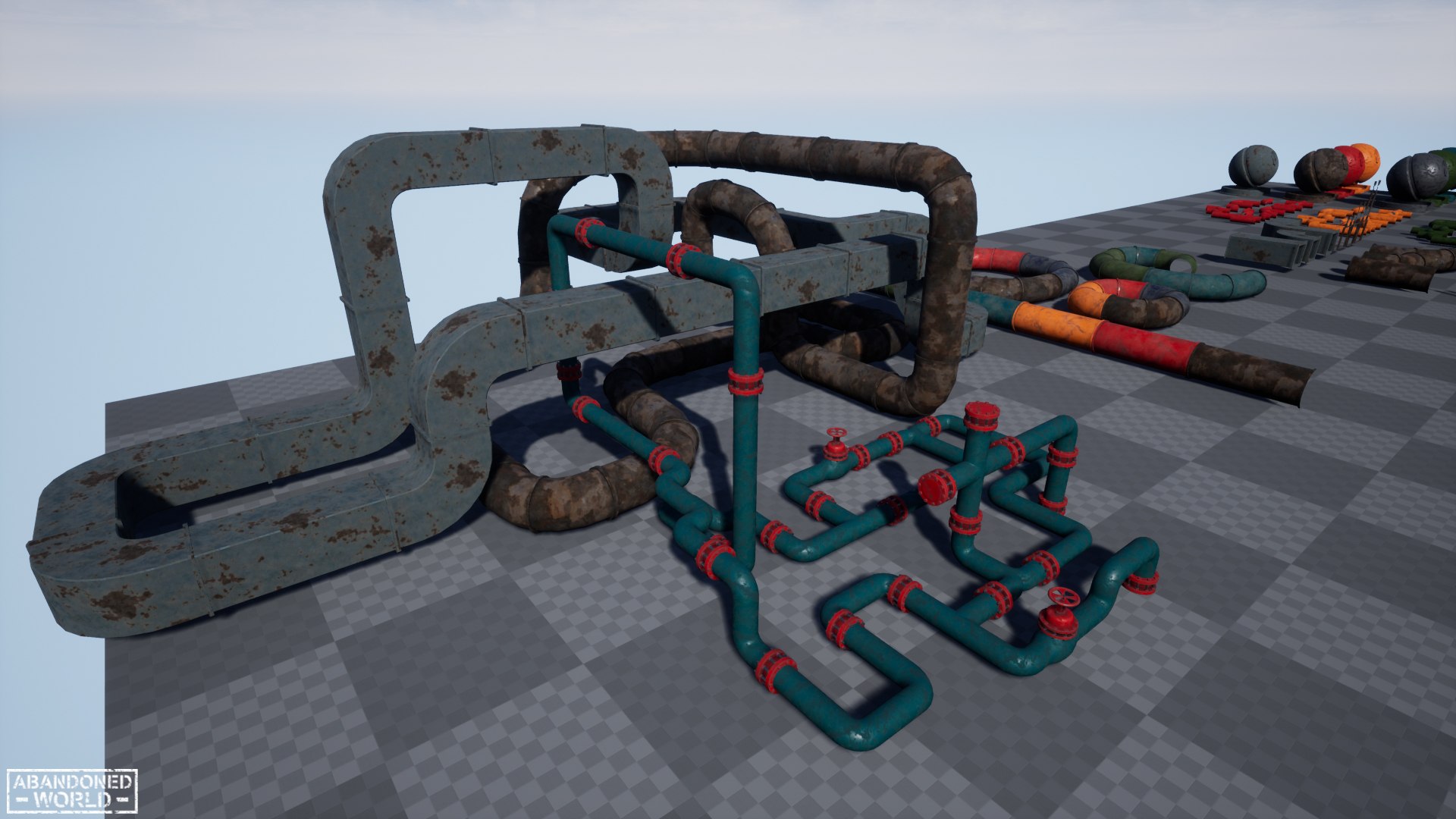 3D Modular Pipes Pack For UE4 And Unity - TurboSquid 1860151