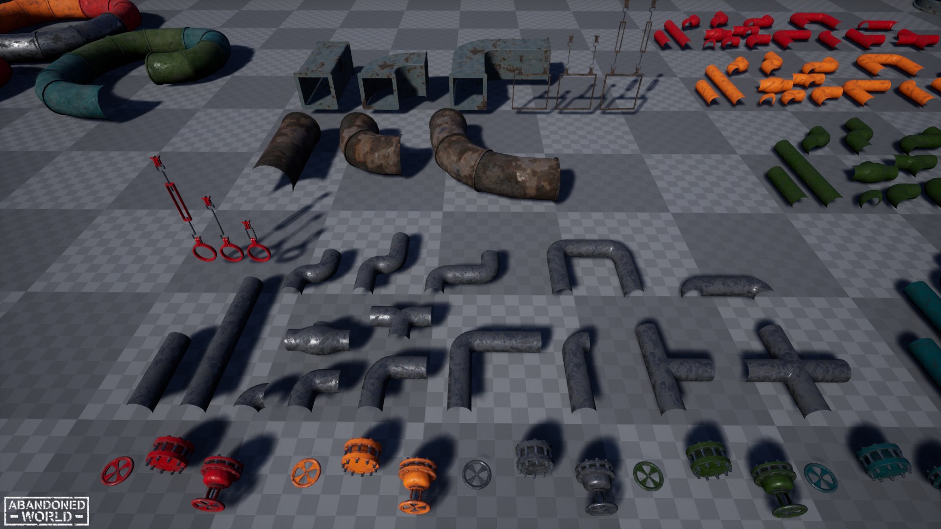 3D Modular Pipes Pack For UE4 And Unity - TurboSquid 1860151