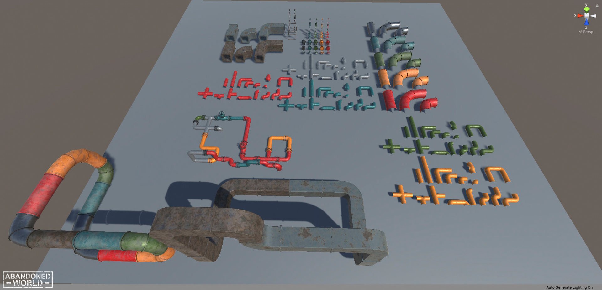 3D Modular Pipes Pack For UE4 And Unity - TurboSquid 1860151