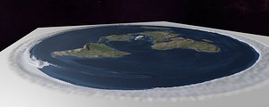 Flat Earth Model, Texture, & Heightmap