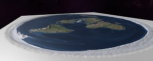 Flat Earth Model, Texture, & Heightmap