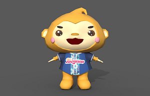 3D model Monkey Toy Rigged
