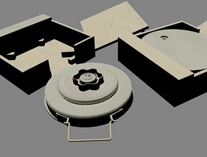 3d model german wwii tellermine 35