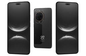 3D Huawei nova 14 Ultra Radiant Gold Black Low Poly model