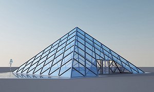 3D glass pyramid