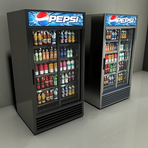 3d airscreen refrigerator drinks model