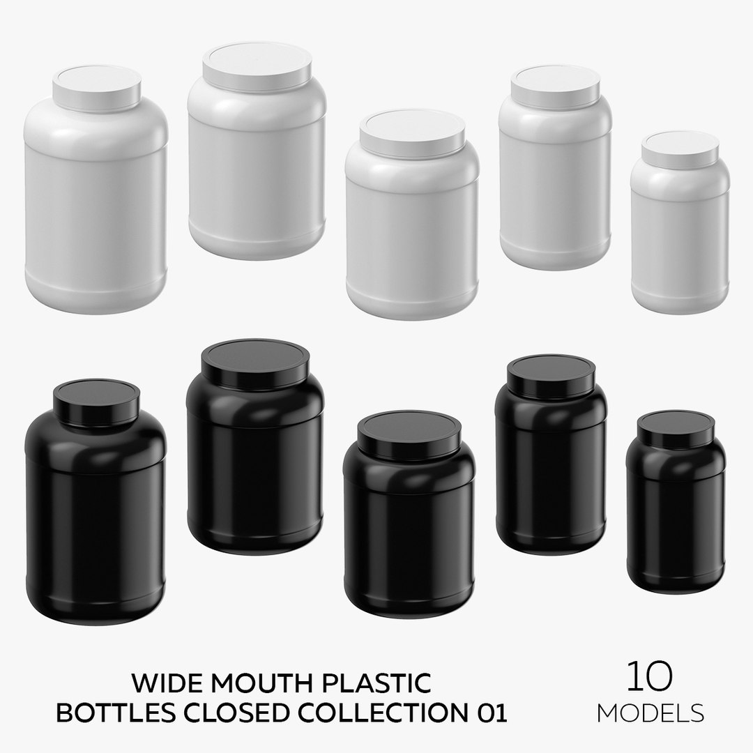 3D Wide Mouth Plastic Bottles Closed Collection 01 - 10 Models model https://p.turbosquid.com/ts-thumb/U7/4L8DMe/23/square/jpg/1647871864/1920x1080/fit_q87/7882877e1a969298be66dd02f5184b452ffeee11/square.jpg
