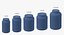 Wide Mouth Plastic Bottles Closed Collection 01 - 10 Models