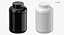 Wide Mouth Plastic Bottles Closed Collection 01 - 10 Models