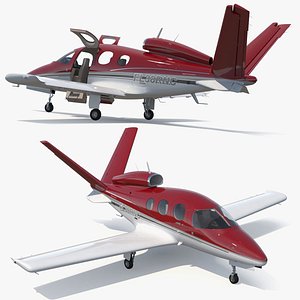 Cirrus Vision SF50 Personal Jet Rigged for Maya 3D