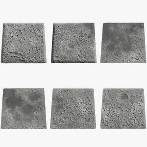 3D Real Moon Surfaces
