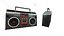 boom box 3d model