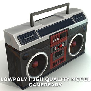 Lowpoly Boom Box