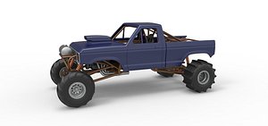 Diecast Mud dragster Version 2 Scale 1 to 25 3D