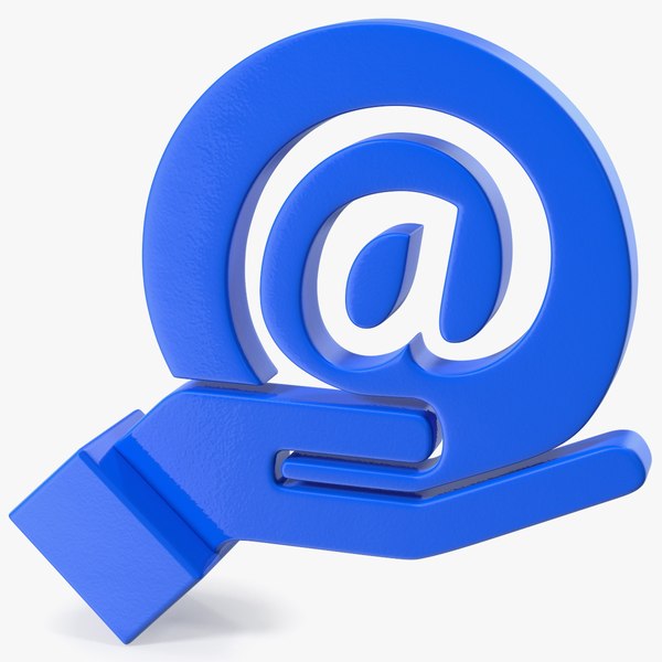 email hand icon mail model