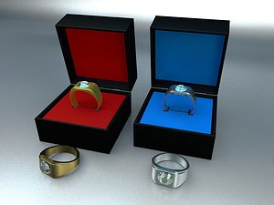 3D diamond rings