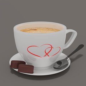 3D model coffee cup