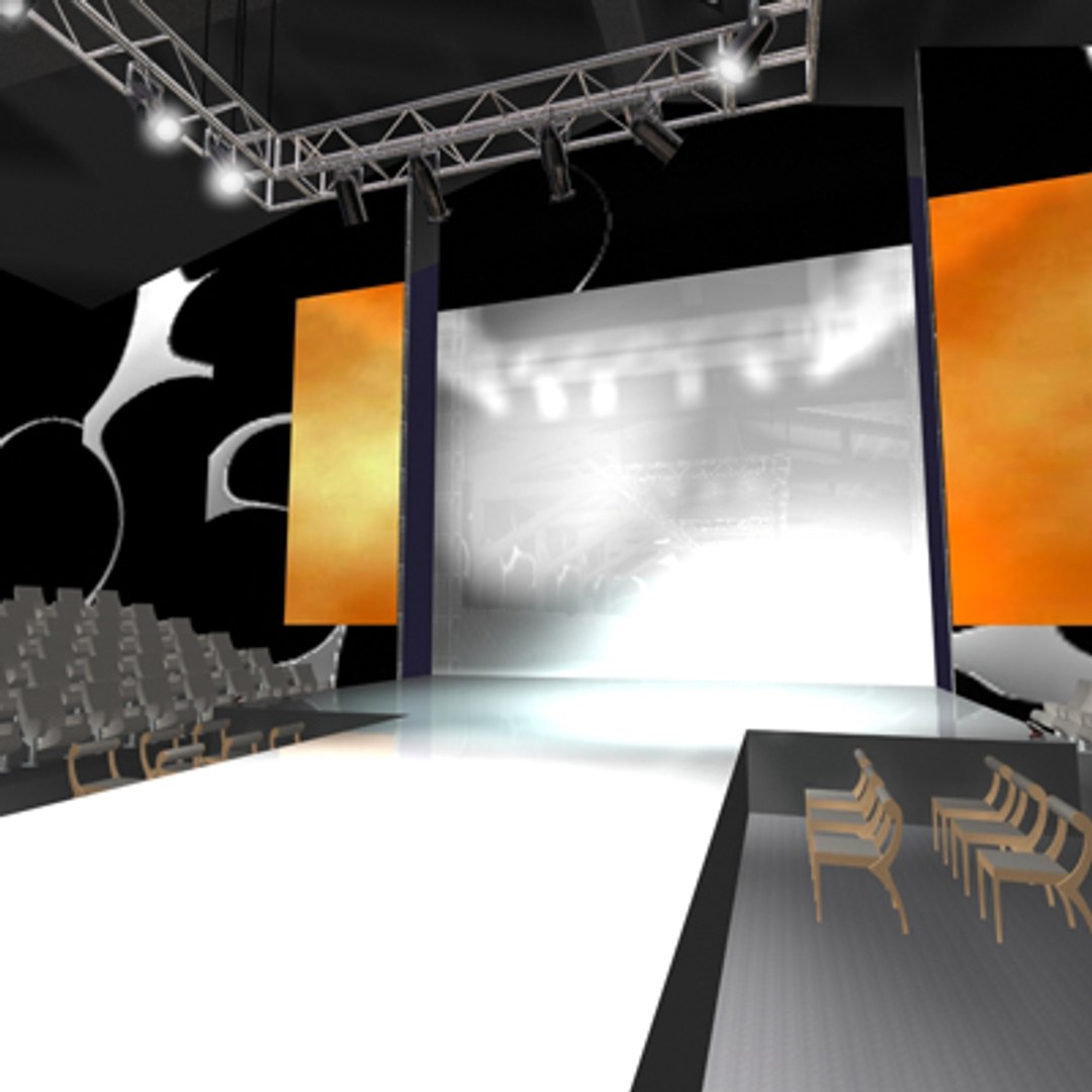 Fashion Show Stage Design - 3D Render 