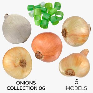 3D Onions Collection 06 - 6 models