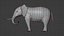 Modèle 3D d'éléphant truqué et animé