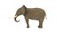 Modèle 3D d'éléphant truqué et animé