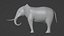 Modèle 3D d'éléphant truqué et animé