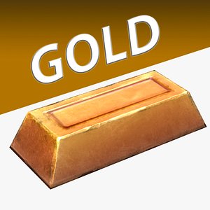 Golden Ingot 3D model