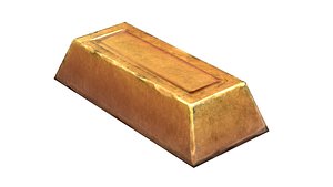 Golden Ingot Bar Treasure Industrial Craft Forge Resource