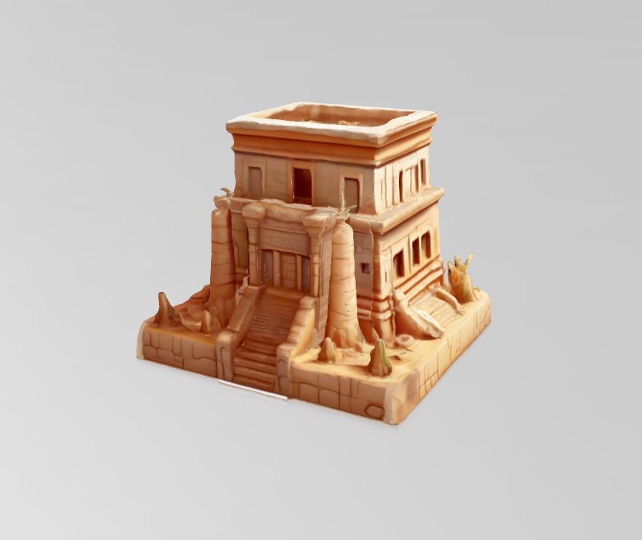 Ancient Egypt House - Type 4 Chibi Cartoon Cel Shading Style Model ...