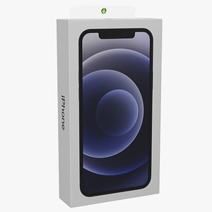 iPhone 12 Package Box Black