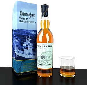 3D whiskey glass model