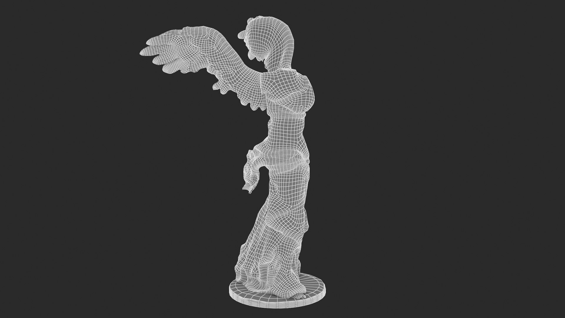 winged victory of samothrace 3d model
