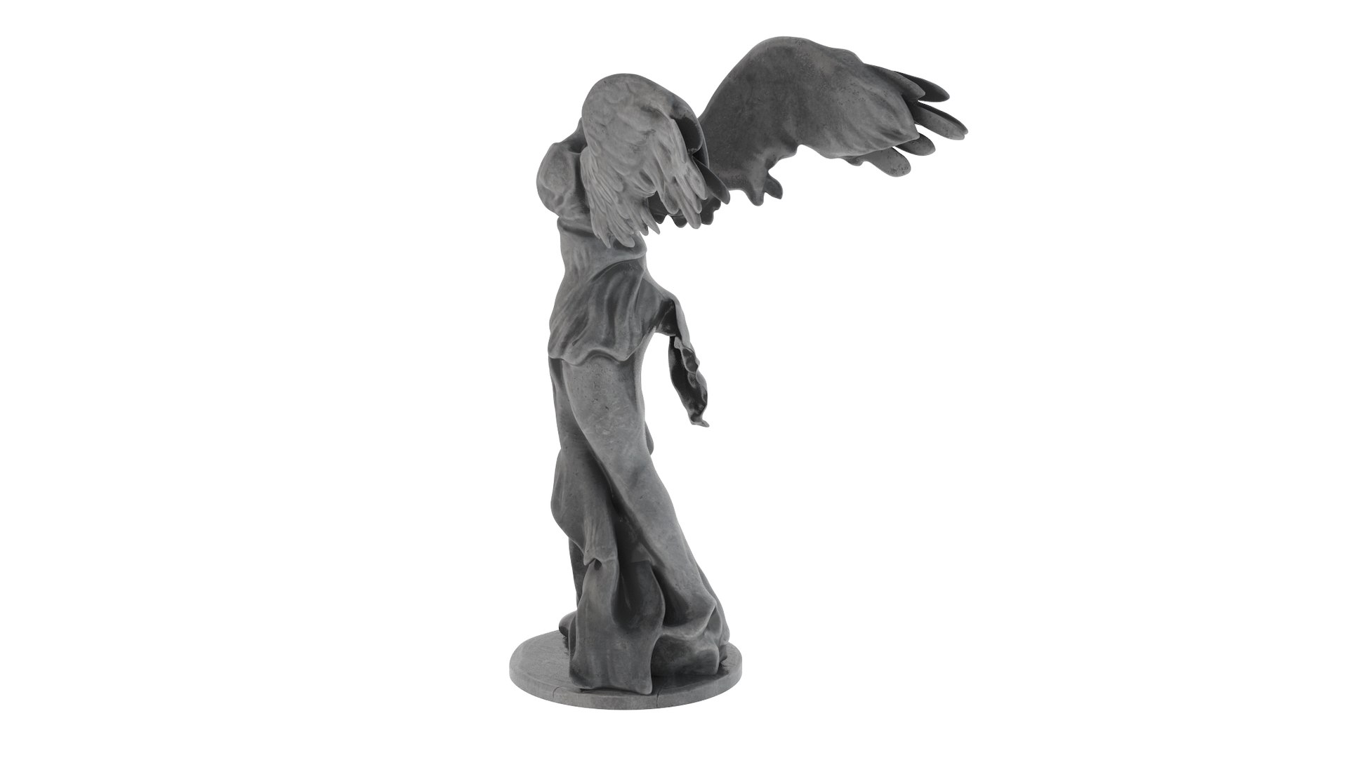 winged victory of samothrace 3d model