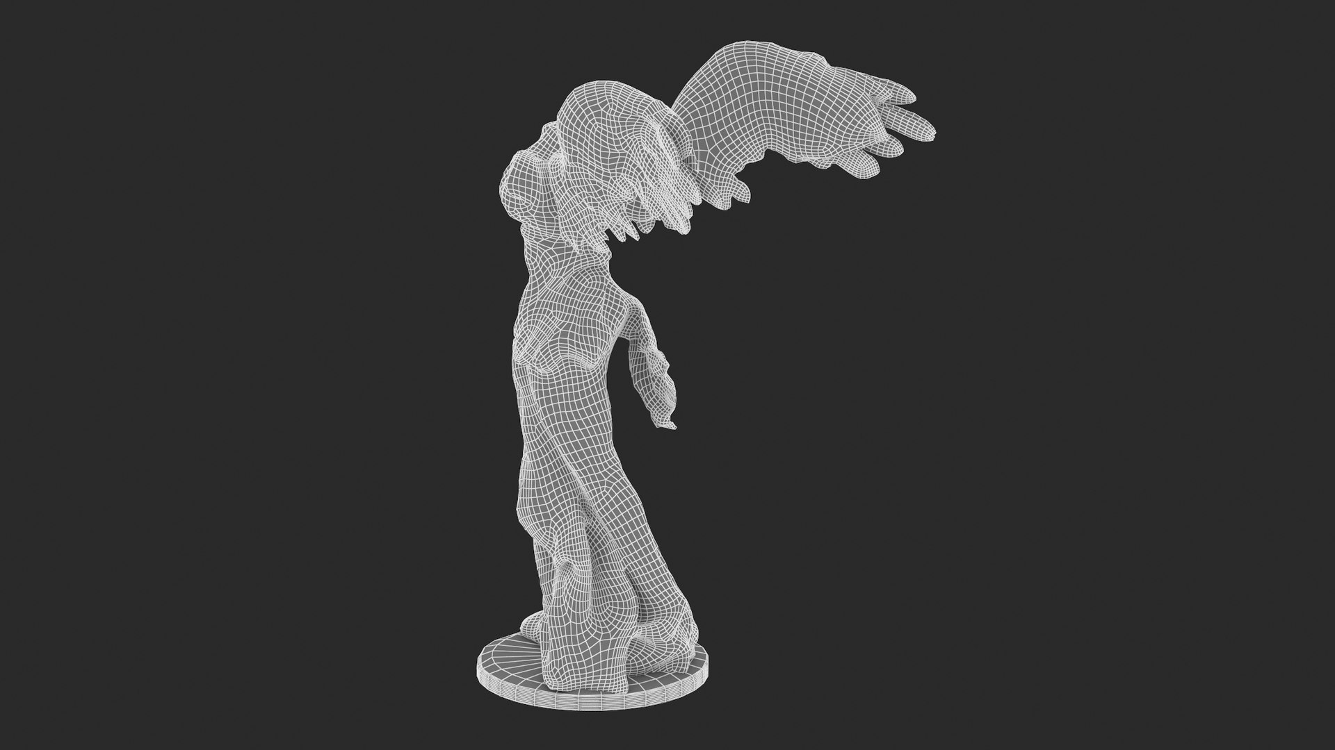 winged victory of samothrace 3d model