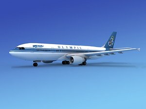 airline airbus a300 3d obj