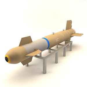 bomb glide weapon 3d max