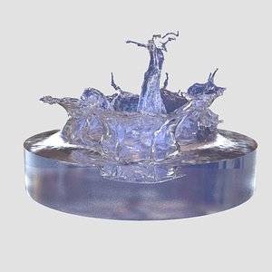 Water splash 3D model