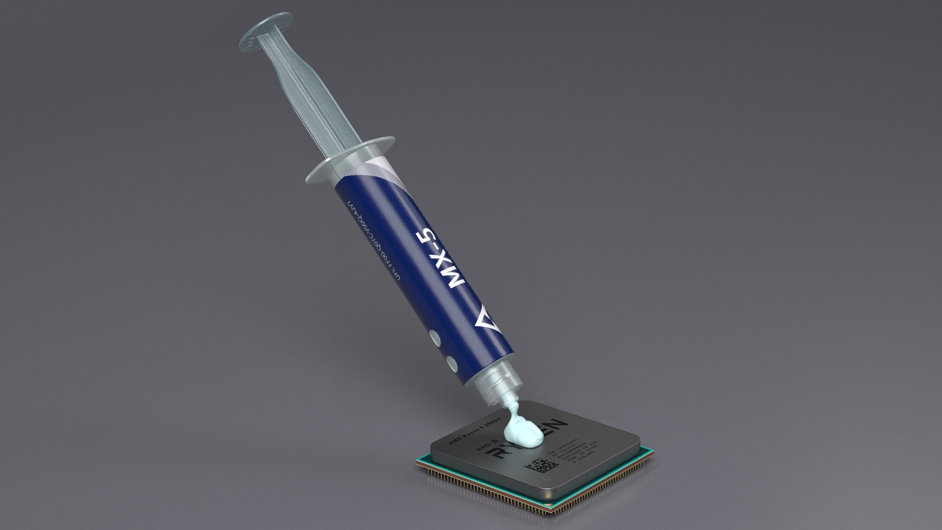 Arctic MX-5 Thermal Paste on CPU 3D model https://p.turbosquid.com/ts-thumb/U7/yCTlxp/3B/arcticmx5thermalpasteoncpumb3dmodel005/jpg/1724700456/1920x1080/fit_q87/96a8fa4cb2e1878401a961d314919a122c0934c0/arcticmx5thermalpasteoncpumb3dmodel005.jpg