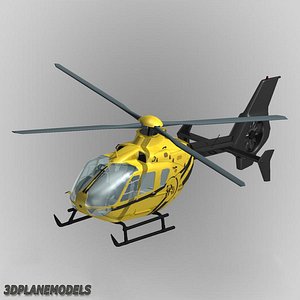 3d eurocopter ec-135 phi helicopters model