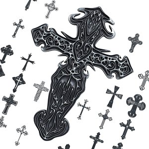 3D 30 Christian cross 3D model Vol 3 model