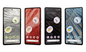 Google Pixel 7A All Colros 3D model