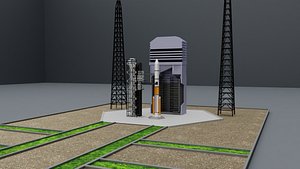 Space Center Launch Complex 3D model