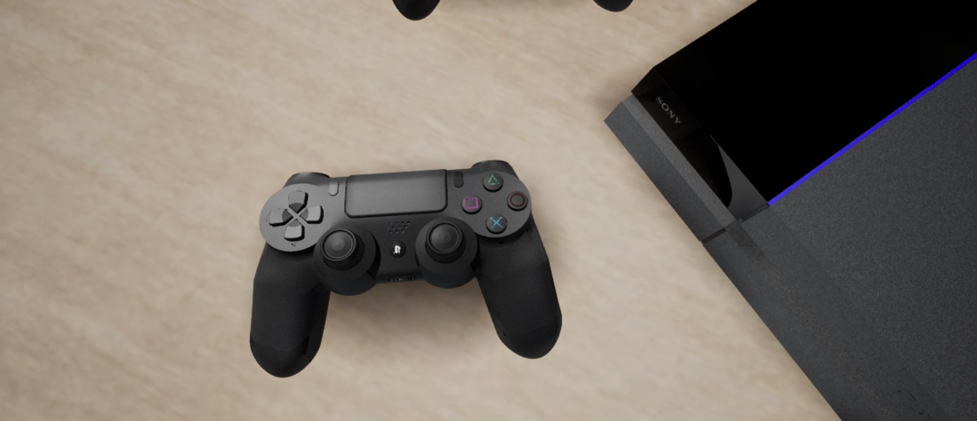 3D playstation controllers console model https://p.turbosquid.com/ts-thumb/U8/7S3hSs/vLYIOgIx/highresscreenshot00003/png/1547872164/1920x1080/fit_q87/d374542a928b55ccda58f84ed23cdf49c53c778e/highresscreenshot00003.jpg