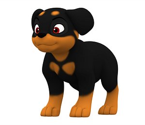 rottweiler puppy 3D model