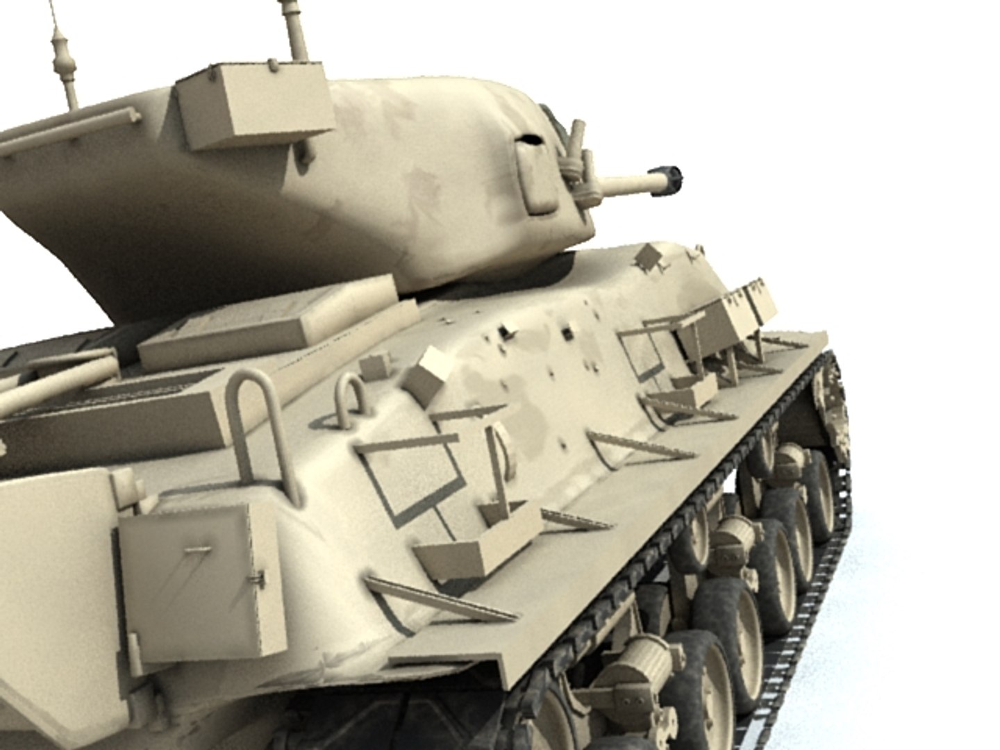 M51 Sherman 3d Model