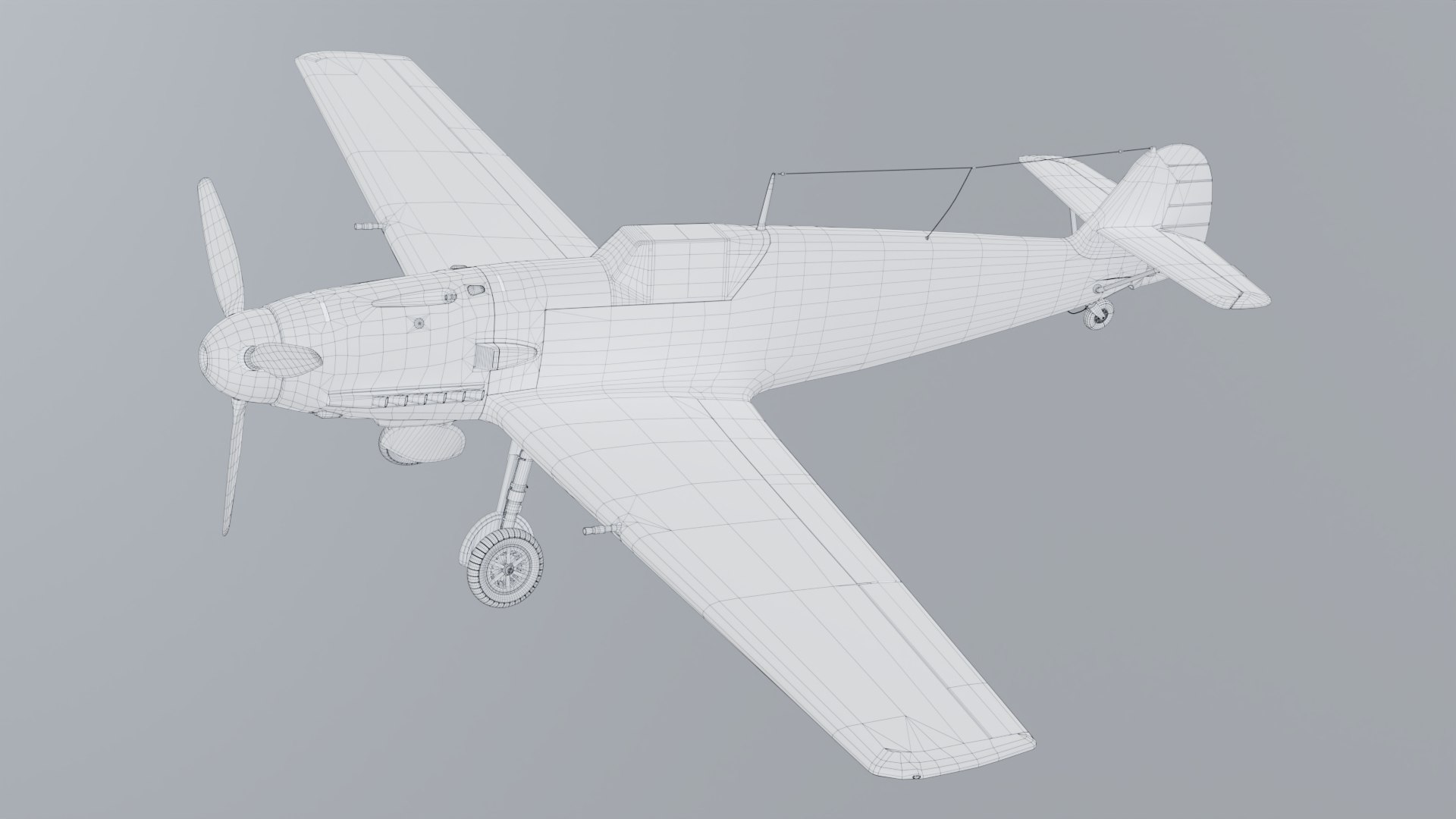 Messerschmitt BF-109 model https://p.turbosquid.com/ts-thumb/U8/OuQGJn/uN/wire_1/jpg/1642984149/1920x1080/fit_q87/e81102d9f13427f63d4fe019f6d89cf0e89bed51/wire_1.jpg