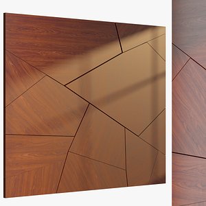 3D model Wall panel 0293-0405-shpon